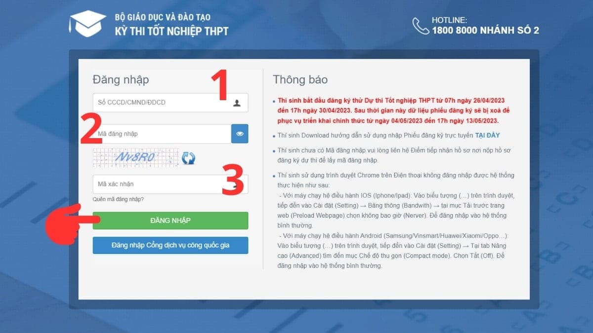 Video Hướng dẫn đăng kí thực hành thử nghiệm đăng ký dự thi trực tuyến Thi tốt nghiệp THPT 2024