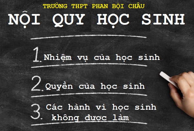 Quyết định ban hành Nội quy học sinh Trường THPT Phan Bội Châu